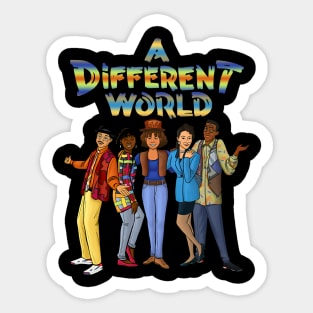 A different world color style Sticker